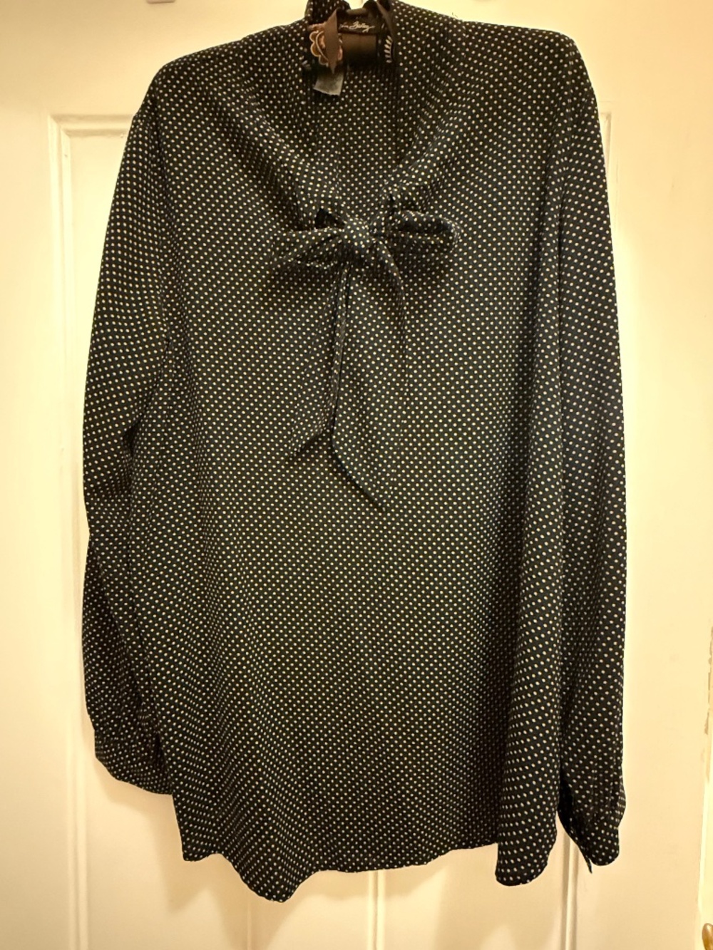 Retrolicious Black Polka Dot Top